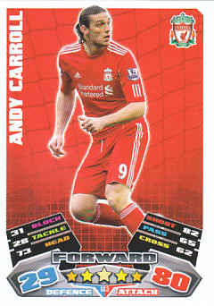 Andy Carroll Liverpool 2011/12 Topps Match Attax #143